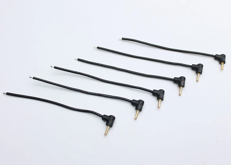 2.0mm Bullet Plugs with Molded in Grip Pig Tails (6 pcs) [Reflex Racing] RRE022