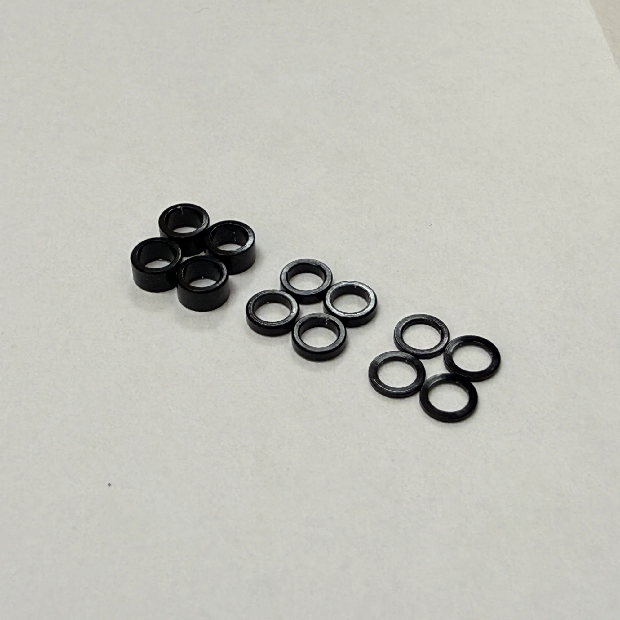 2.5mm Aluminum Spacer Shim Set (0.5mm, 1.0mm, 2.0mm) (3.7mm OD) King Pin, Shock - MINI-Z MR-03 MR-04 [Scale Reflex] 828099