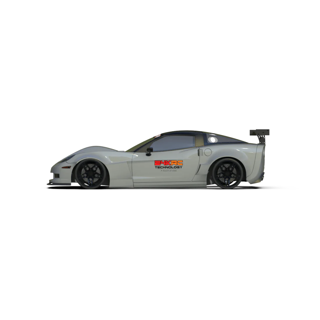 2004 Chevy Corvette C6 w/ D-SAITO WIDEBODY Z06 1-10 Drift Body Shell [24K] TAF70021 - Image 3