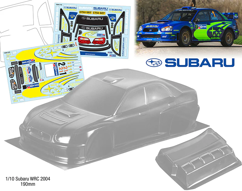 2004 Subaru Impreza STI BLOB Eye 1-10 Body Shell Rally 555 [Quality RC] QRC-SUBYBLOB - Image 2