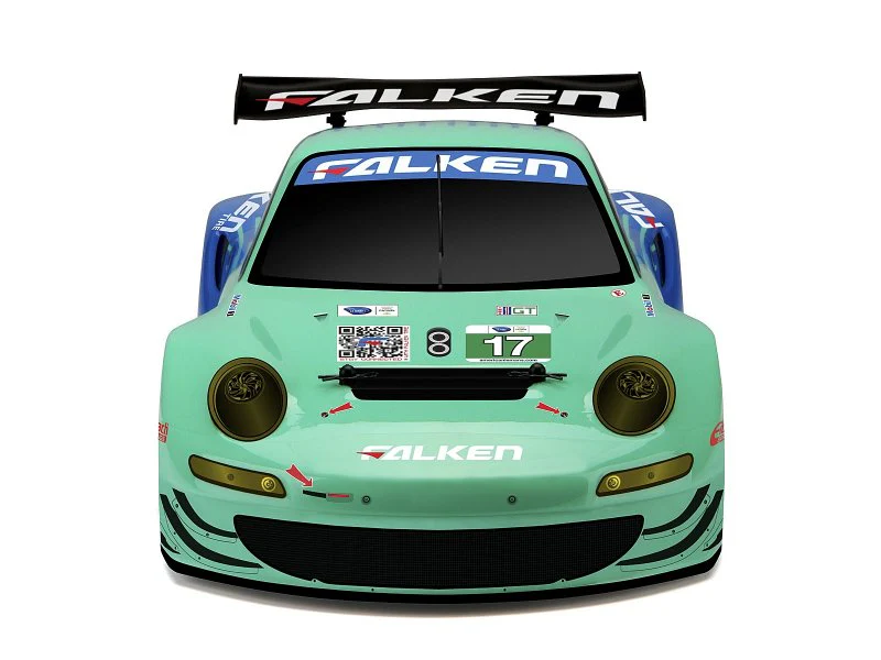 2012 PORSCHE 911 GT3 RSR FALKEN 1-10 200mm Body [HPI] 108370 - Image 3