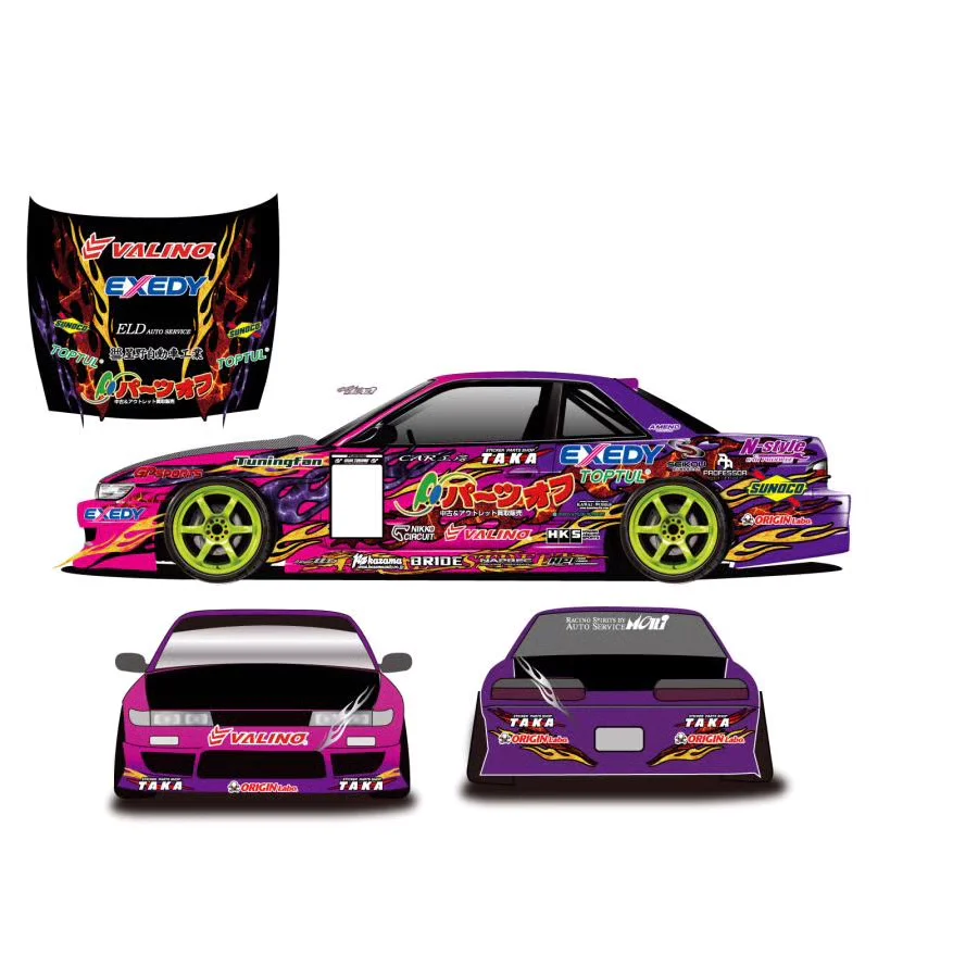 2025 Ryu Nakamura D1GP S13 Silvia Japan 1-10 Livery Set [Taka] TAKA-2025-1 - Image 2