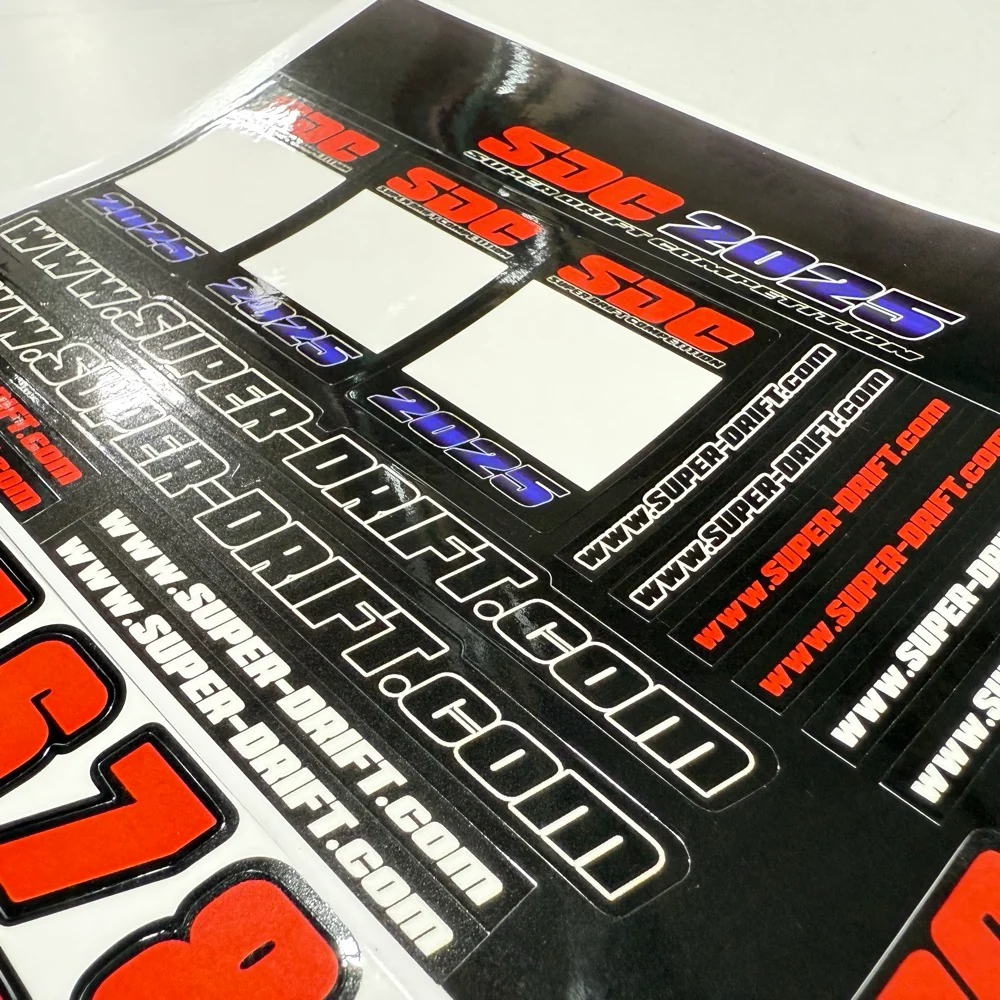 2025 SDC Windshield Banner / Door Card Decal Sheet + Numbers Sheet [Super-G] SDC2025-DECALSET - Image 6