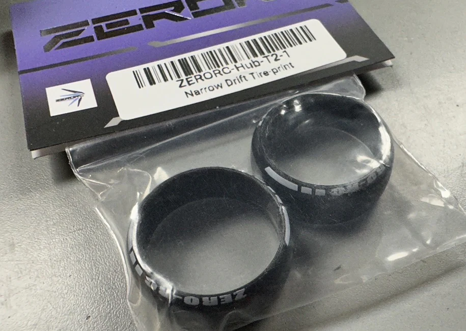 22mm Narrow Tire (w- Printed Logo) for RW00  [ZERORC] ZERORC-Hub-T2-1 drz bmr driftart