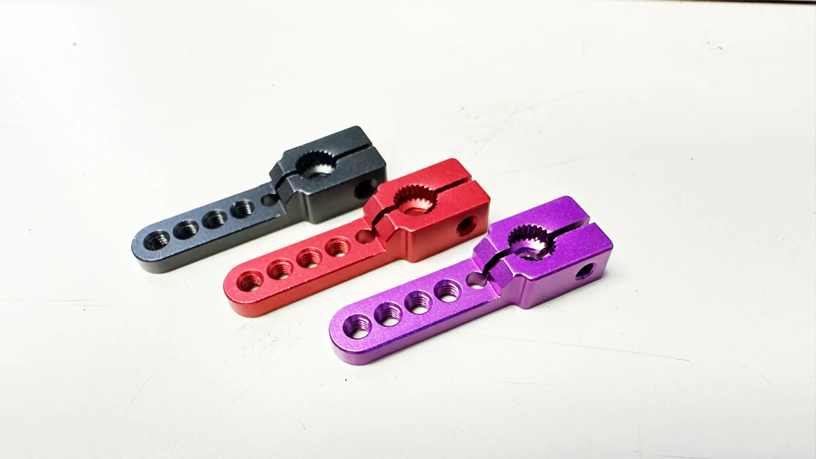 23T KO PROPO SANWA SERVO HORN - DDSS - Rhinomax - SHARK (RED BLACK PURPLE) [Rhino Racing] RR-757B RR-757P RR-757R - Image 7