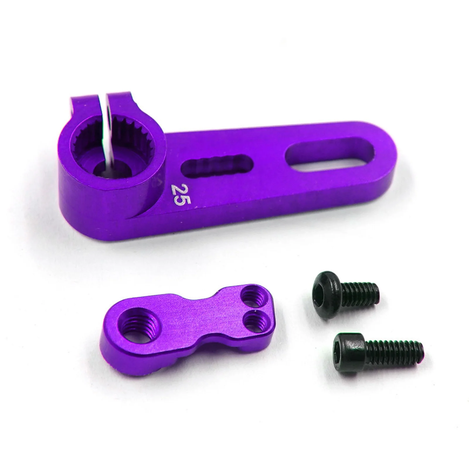 25T Aluminium 7075 Adjustable Servo Horn 15.5mm to 20mm (Purple, Red, Blue, Black) [Yeah Racing] YA-0737 - Image 2