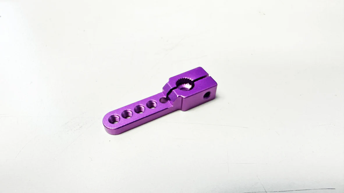 25T SERVO HORN (SPLINED) - DDSS - Rhinomax - SHARK (RED BLACK PURPLE) [Rhino Racing] RR-755B RR-755P RR-755R - Image 3