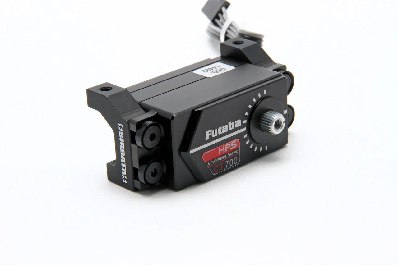 2Way Aluminum Servo Mount Black GRK [Shibata] R31S057 - Image 2