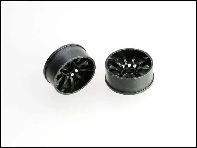 2WD Machine Cut - 10 Spoke Wheels BLACK - RWD Rims for Mini-Z (1-28) (8.5mm - 11mm - 14mm) [PN Racing] - Image 9