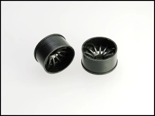 2WD Machine Cut - 16 Spoke Wheels BLACK - RWD Rims for Mini-Z (1-28) (8.5mm - 11mm - 14mm) [PN Racing] - Image 10