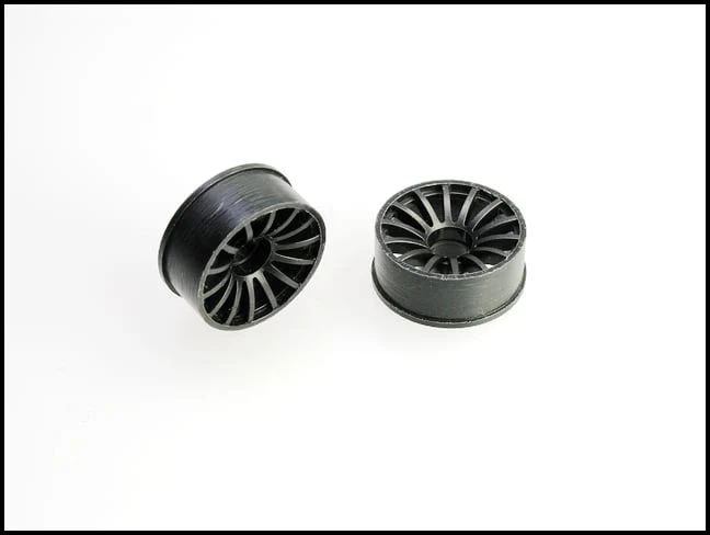 2WD Machine Cut - 16 Spoke Wheels BLACK - RWD Rims for Mini-Z (1-28) (8.5mm - 11mm - 14mm) [PN Racing] - Image 5