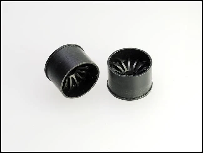 2WD Machine Cut - 16 Spoke Wheels BLACK - RWD Rims for Mini-Z (1-28) (8.5mm - 11mm - 14mm) [PN Racing] - Image 6