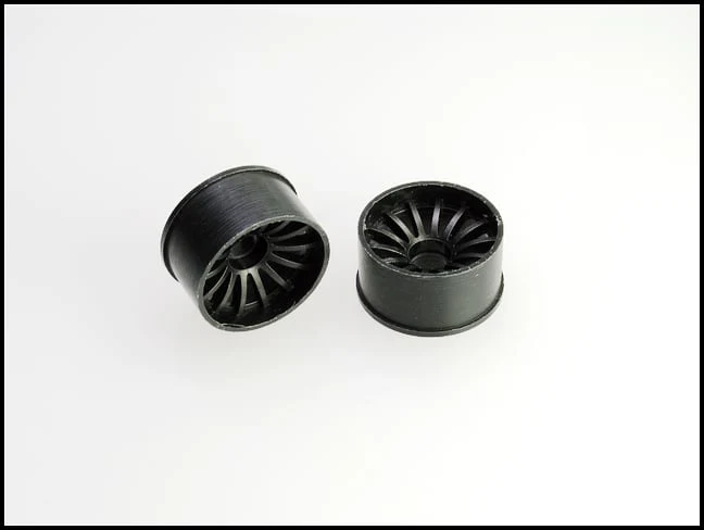 2WD Machine Cut - 16 Spoke Wheels BLACK - RWD Rims for Mini-Z (1-28) (8.5mm - 11mm - 14mm) [PN Racing] - Image 7