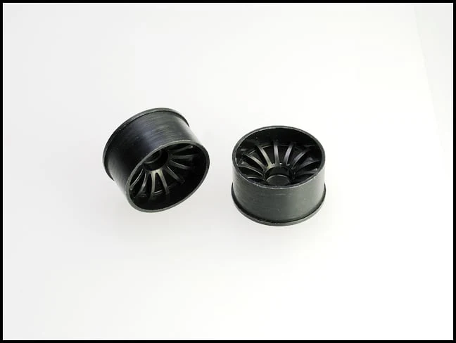 2WD Machine Cut - 16 Spoke Wheels BLACK - RWD Rims for Mini-Z (1-28) (8.5mm - 11mm - 14mm) [PN Racing] - Image 8