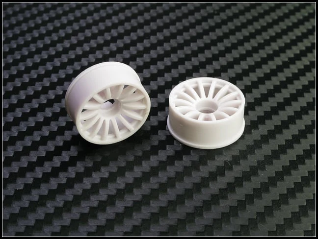 2WD Machine Cut - 16 Spoke Wheels WHITE - RWD Rims for Mini-Z (1-28) (8.5mm - 11mm - 14mm) [PN Racing] - Image 10