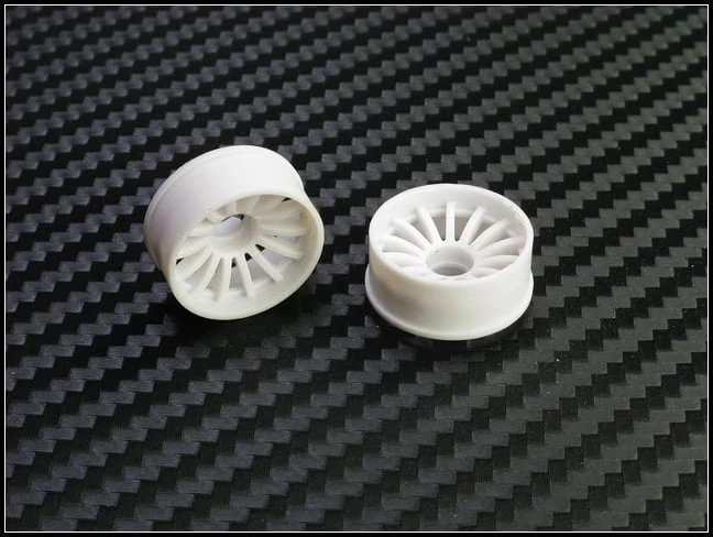 2WD Machine Cut - 16 Spoke Wheels WHITE - RWD Rims for Mini-Z (1-28) (8.5mm - 11mm - 14mm) [PN Racing] - Image 8