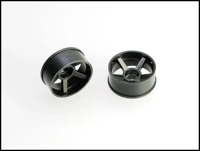 2WD Machine Cut - 5 Spoke Wheels BLACK - RWD Rims for Mini-Z (1-28) (8.5mm - 11mm - 14mm) [PN Racing] - Image 3