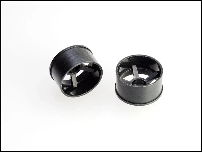 2WD Machine Cut - 5 Spoke Wheels BLACK - RWD Rims for Mini-Z (1-28) (8.5mm - 11mm - 14mm) [PN Racing] - Image 7