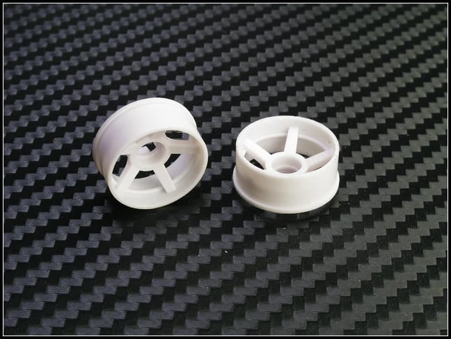 2WD Machine Cut - 5 Spoke Wheels WHITE - RWD Rims for Mini-Z (1-28) (8.5mm - 11mm - 14mm) [PN Racing] - Image 8
