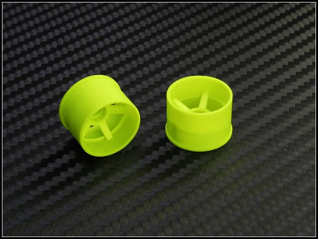 2WD Machine Cut - 5 Spoke Wheels YELLOW - RWD Rims for Mini-Z (1-28) (8.5mm - 11mm - 14mm) [PN Racing] - Image 10