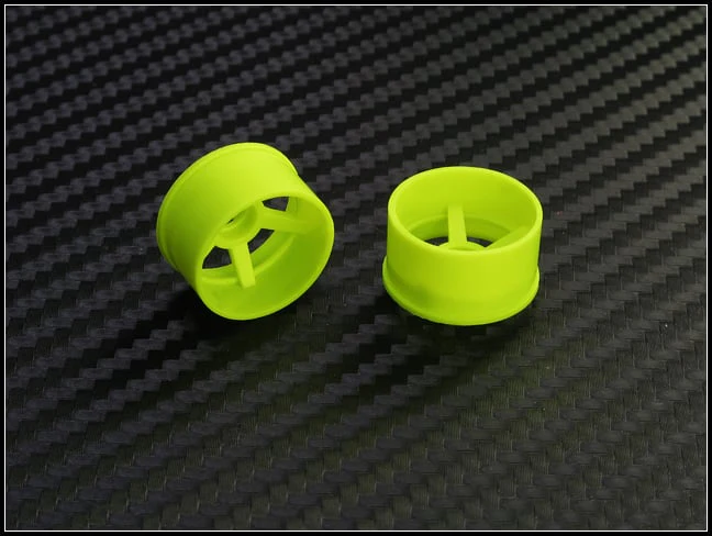 2WD Machine Cut - 5 Spoke Wheels YELLOW - RWD Rims for Mini-Z (1-28) (8.5mm - 11mm - 14mm) [PN Racing] - Image 9