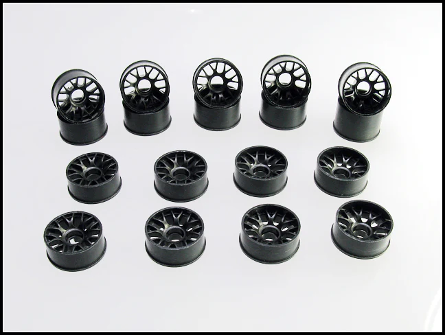 2WD Machine Cut - BBS Wheels BLACK - RWD Rims for Mini-Z (8.5mm - 11mm - 14mm) [PN Racing] - Image 9