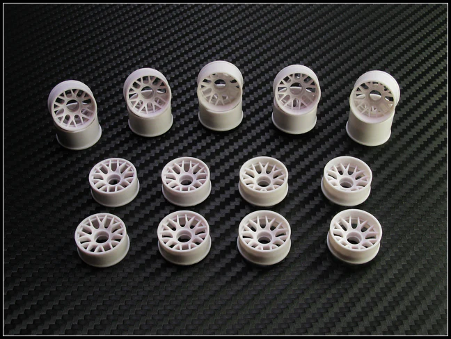 2WD Machine Cut - BBS Wheels WHITE - RWD Rims for Mini-Z (1-28) (8.5mm - 11mm - 14mm) [PN Racing] - Image 11