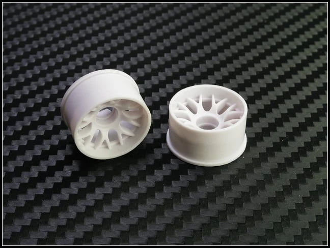 2WD Machine Cut - BBS Wheels WHITE - RWD Rims for Mini-Z (1-28) (8.5mm - 11mm - 14mm) [PN Racing] - Image 3