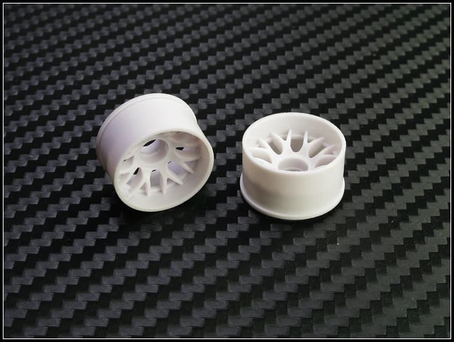 2WD Machine Cut - BBS Wheels WHITE - RWD Rims for Mini-Z (1-28) (8.5mm - 11mm - 14mm) [PN Racing] - Image 4