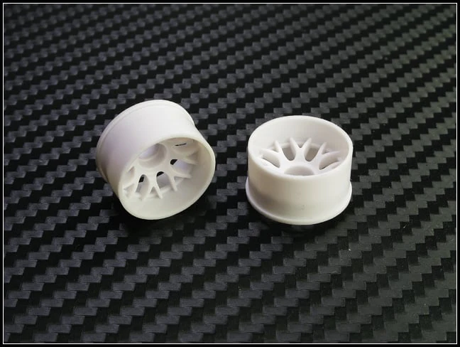 2WD Machine Cut - BBS Wheels WHITE - RWD Rims for Mini-Z (1-28) (8.5mm - 11mm - 14mm) [PN Racing] - Image 5