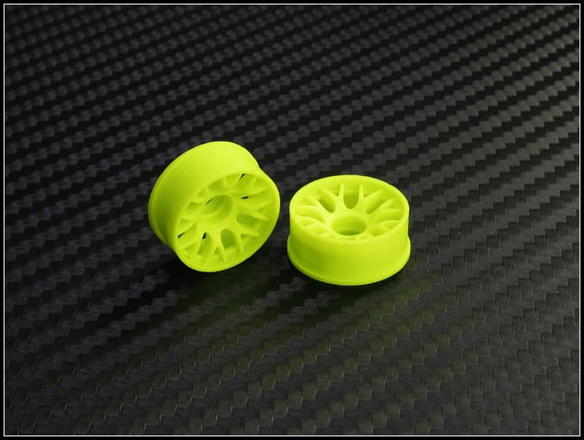 2WD Machine Cut - BBS Wheels YELLOW - RWD Rims for Mini-Z (1-28) (8.5mm - 11mm - 14mm) [PN Racing] - Image 4