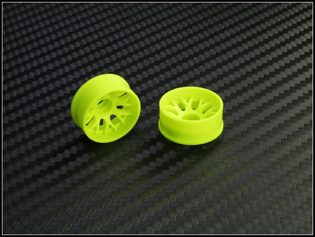 2WD Machine Cut - BBS Wheels YELLOW - RWD Rims for Mini-Z (1-28) (8.5mm - 11mm - 14mm) [PN Racing] - Image 6