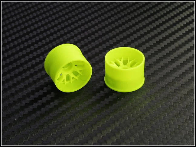 2WD Machine Cut - BBS Wheels YELLOW - RWD Rims for Mini-Z (1-28) (8.5mm - 11mm - 14mm) [PN Racing] - Image 7
