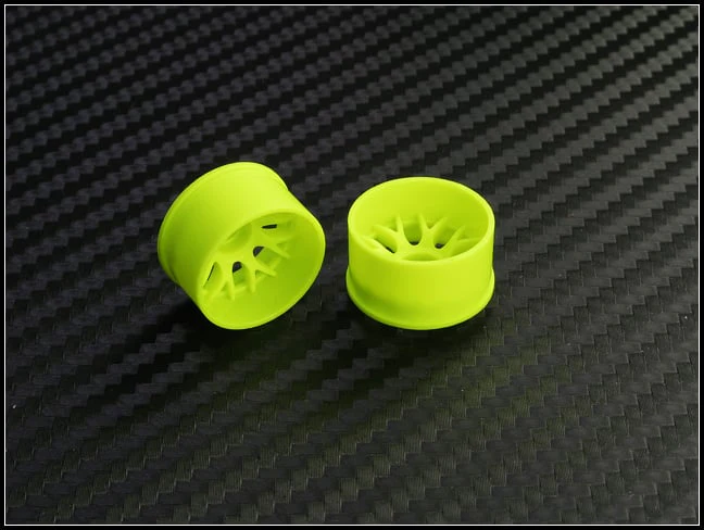 2WD Machine Cut - BBS Wheels YELLOW - RWD Rims for Mini-Z (1-28) (8.5mm - 11mm - 14mm) [PN Racing] - Image 8