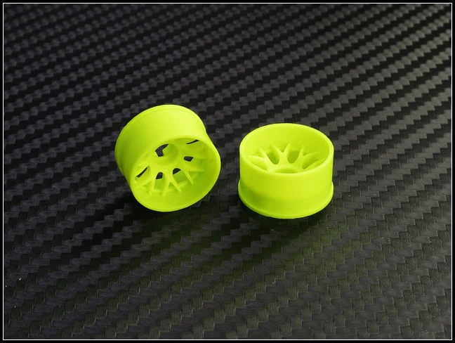 2WD Machine Cut - BBS Wheels YELLOW - RWD Rims for Mini-Z (1-28) (8.5mm - 11mm - 14mm) [PN Racing] - Image 9