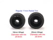 2WD Machine Cut DELRIN YELLOW Formula Wheels Flanged Rims for Mini-Z (1-28) [PN Racing] MR2089 - Image 2