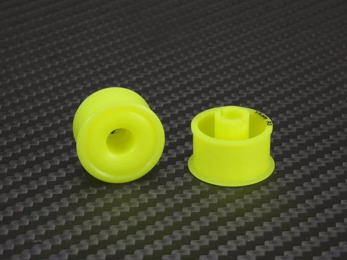 2WD Machine Cut DELRIN YELLOW Formula Wheels Flanged Rims for Mini-Z (1-28) [PN Racing] MR2089 - Image 7