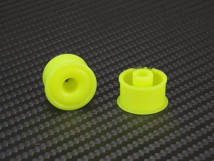 2WD Machine Cut DELRIN YELLOW Formula Wheels Flanged Rims for Mini-Z (1-28) [PN Racing] MR2089 - Image 8
