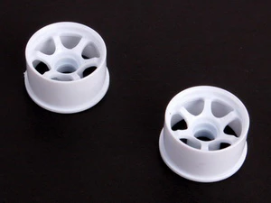 2WD S6 DELRIN WHITE 6-SPOKE Wheels Rims for Mini-Z (1-28) [Atomic] AR-276 AR-277 - Image 2