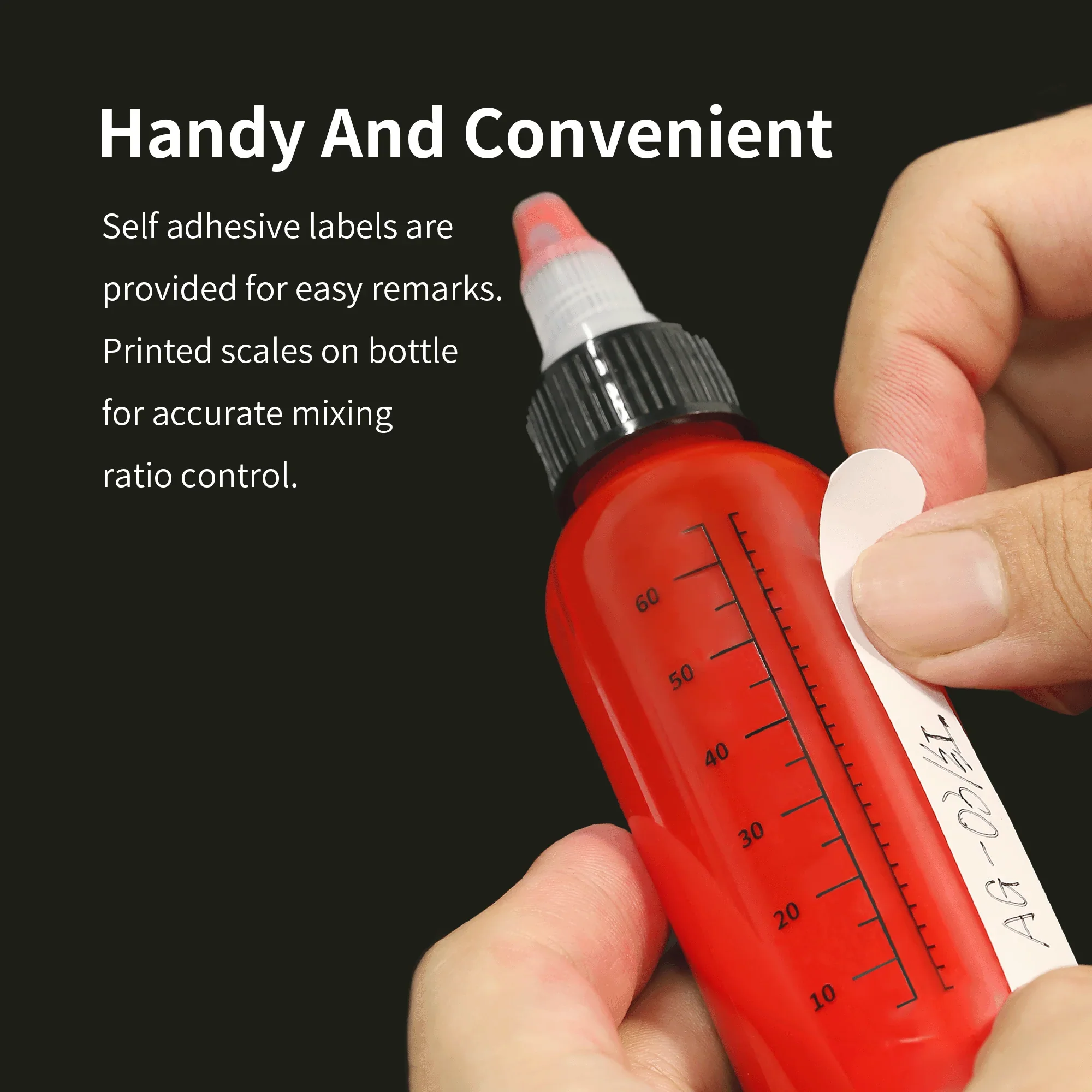 PET Paint Mixing Bottle - Airbrush 75ml [DSPIAE] MS-B75 - Image 2