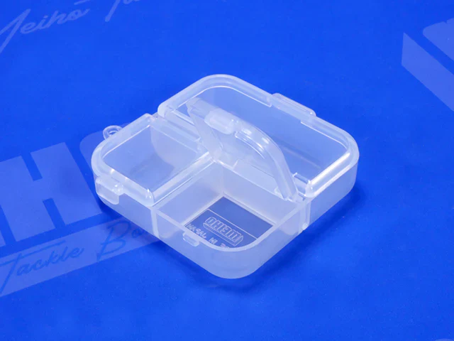 3 Part - Multi Utility Case - Parts Box 2.4" Square  - (66 x 66 x 18 mm)  Made in Japan [Meiho] 3 Koma