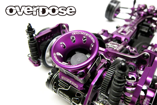 30mm Aluminum Air Funnel / Cooling Fan Shroud (Red, Purple, Black) [Overdose] - Image 2