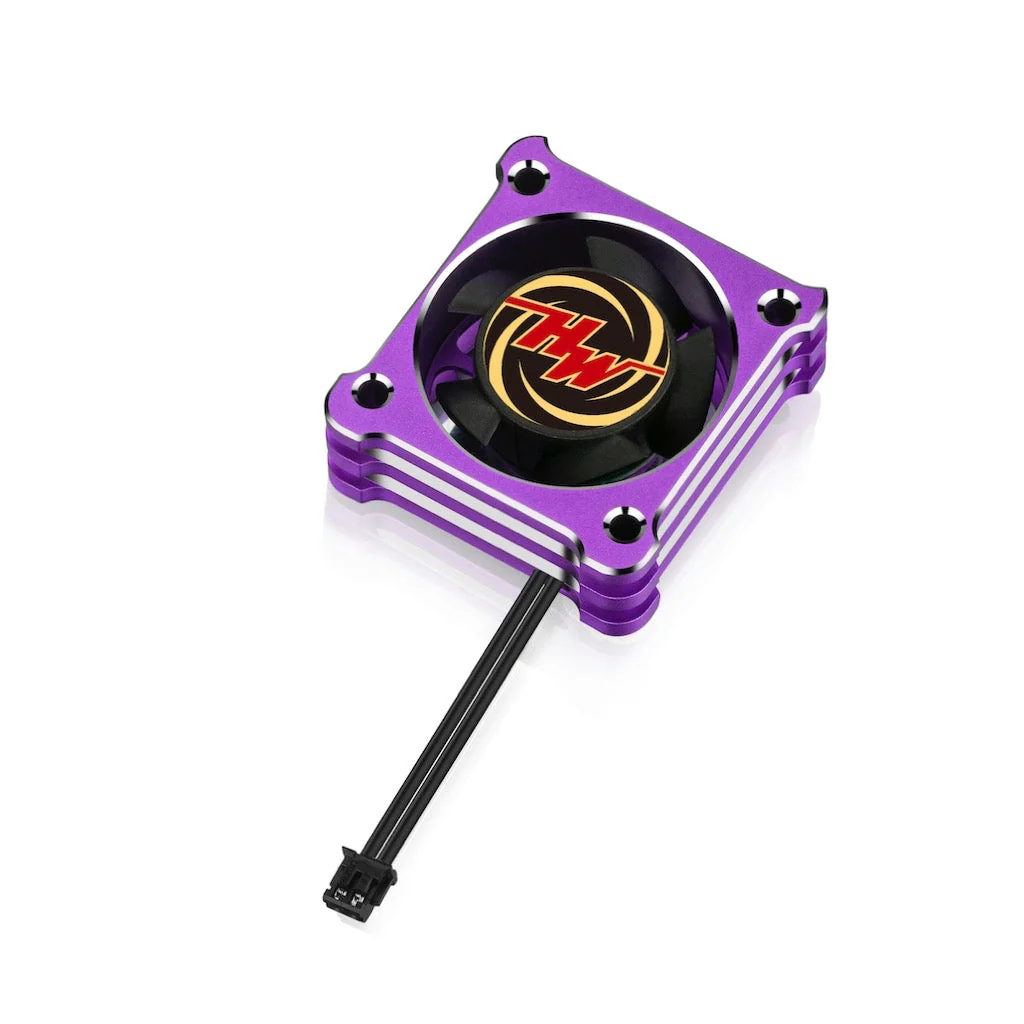 30mm Aluminum Cooling Fan (for XeRun XD10) RED PURPLE BLACK ZH Plug [Hobbywing] 308601046 38060105 30860104 - Image 4