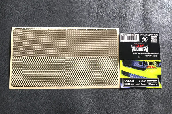 3D REALISTIC BUMPER GRILL MESH DIAMONDS Overlay Decal Vinyl Sheet (210mmx120mm) [Pandora] VGP-609 - Image 3