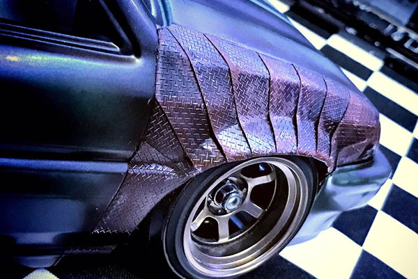 3D Realistic Diamond Plate Plating Decal Vinyl Sheet (210mmx120mm) [Pandora] VGP-608 - Image 3