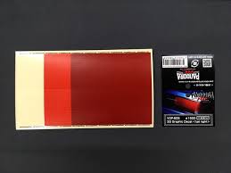 3D Realistic Head - Tail Light Texture FLUTED CLEAR, AMBER, RED Decal Vinyl Sheet (210mmx120mm) [Pandora] VGP-605