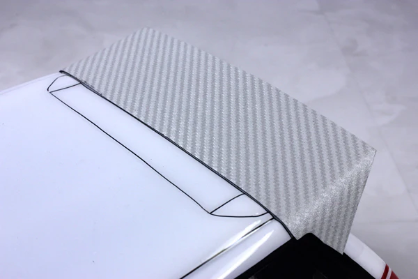 3D Realistic SSG Silver Carbon Fiber CF Decal Vinyl Sheet (230mmx200mm) [Pandora] VGP-607 - Image 5