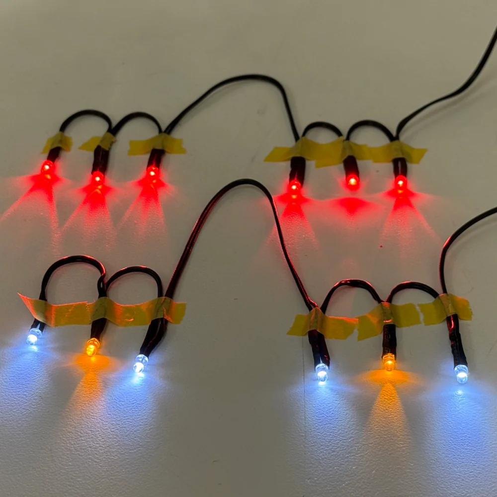 3MM Reflex Lights System 12 LED (Rx - Lipo) 1-10 CAR LIGHT KIT (6 red, 4 white, 2 amber) [Scale Reflex] SR700408 - Image 3