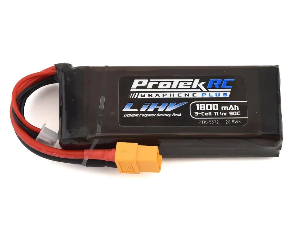 3S 90C Si-Graphene + HV LiPo Battery w-XT60 Connector (11.4V-1800mAh) [ProTek] PTK-5572