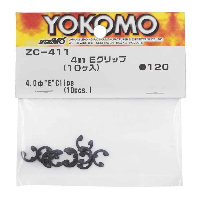 4.0mm E Clips for MD1.0 [Yokomo] ZC-411A